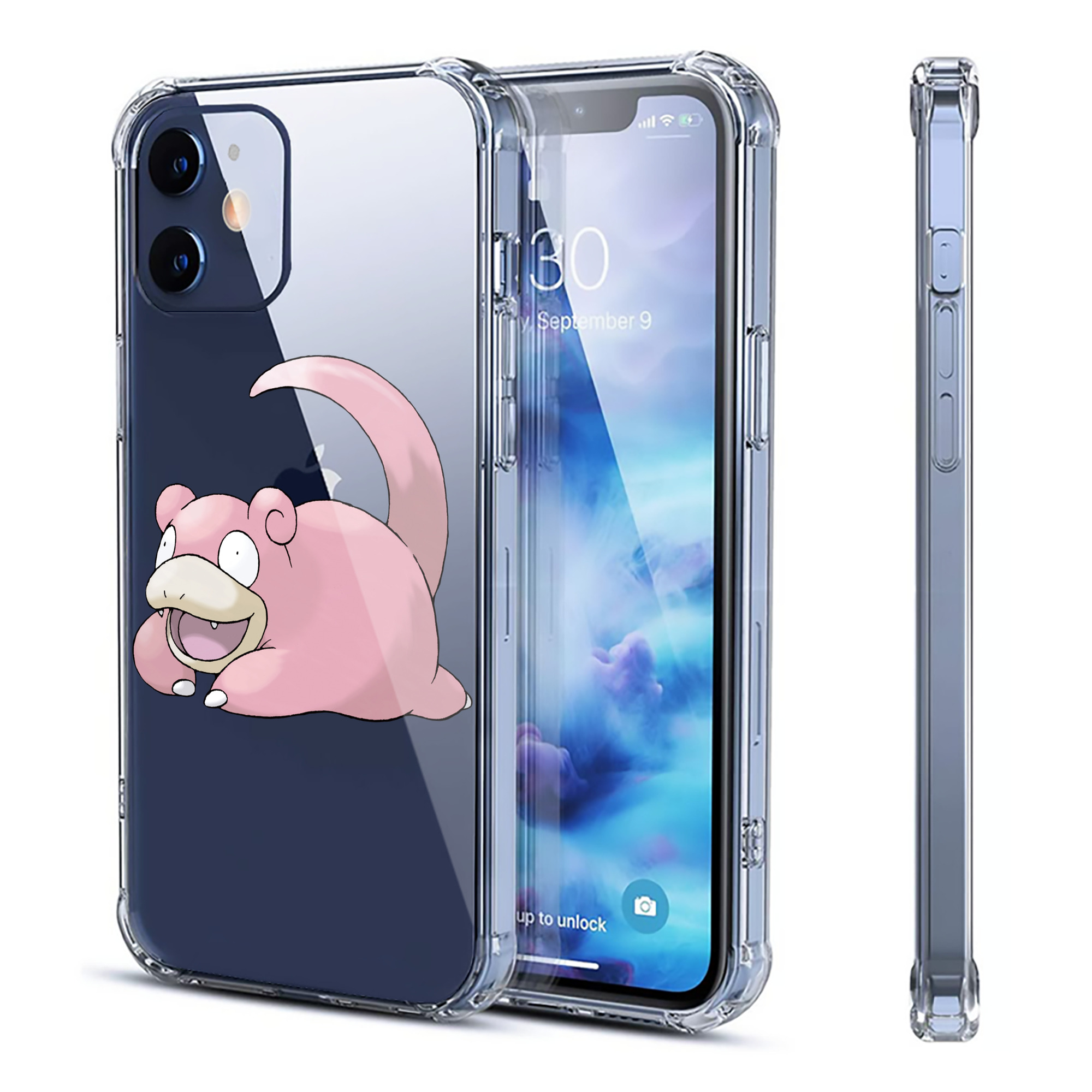 （画像用） ポケットモンスター Pokémon 【iPhone 12シリーズ対応】透明スマホケース（クリアソフトケース）